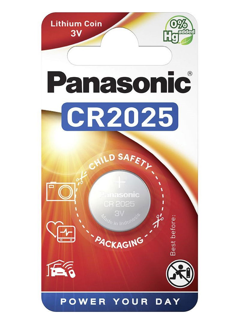 Panasonic CR2025 3V lítium gombelem, 1 db/bliszter termék fő termékképe