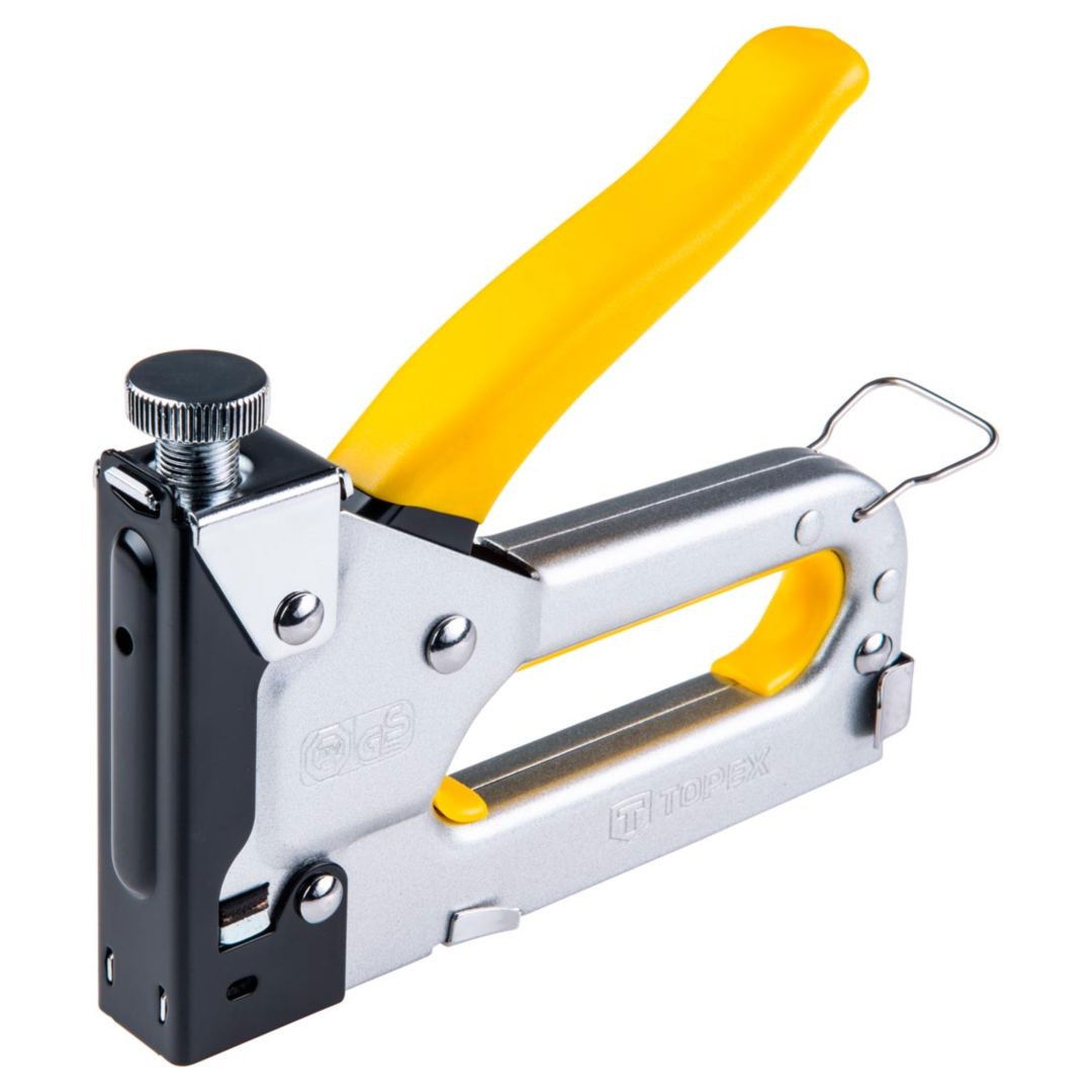 Topex 41E906 tűzőgép, nikkelezett acél, J/53, 6-14 mm termék fő termékképe