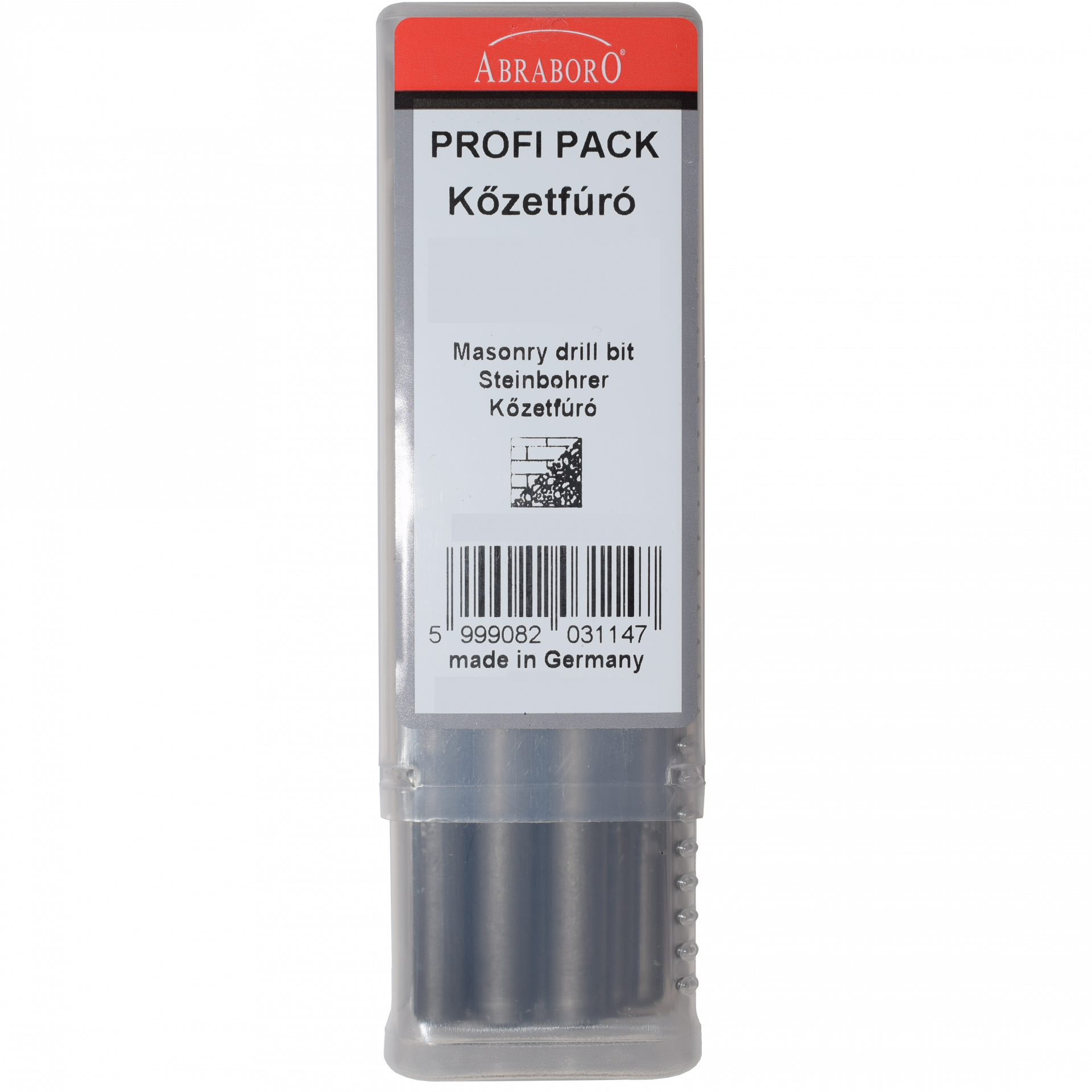 Abraboro 6 x 100 / 60 mm hengeres szárú kőzetfúró Profi-Pack, 25 db/csomag termék fő termékképe