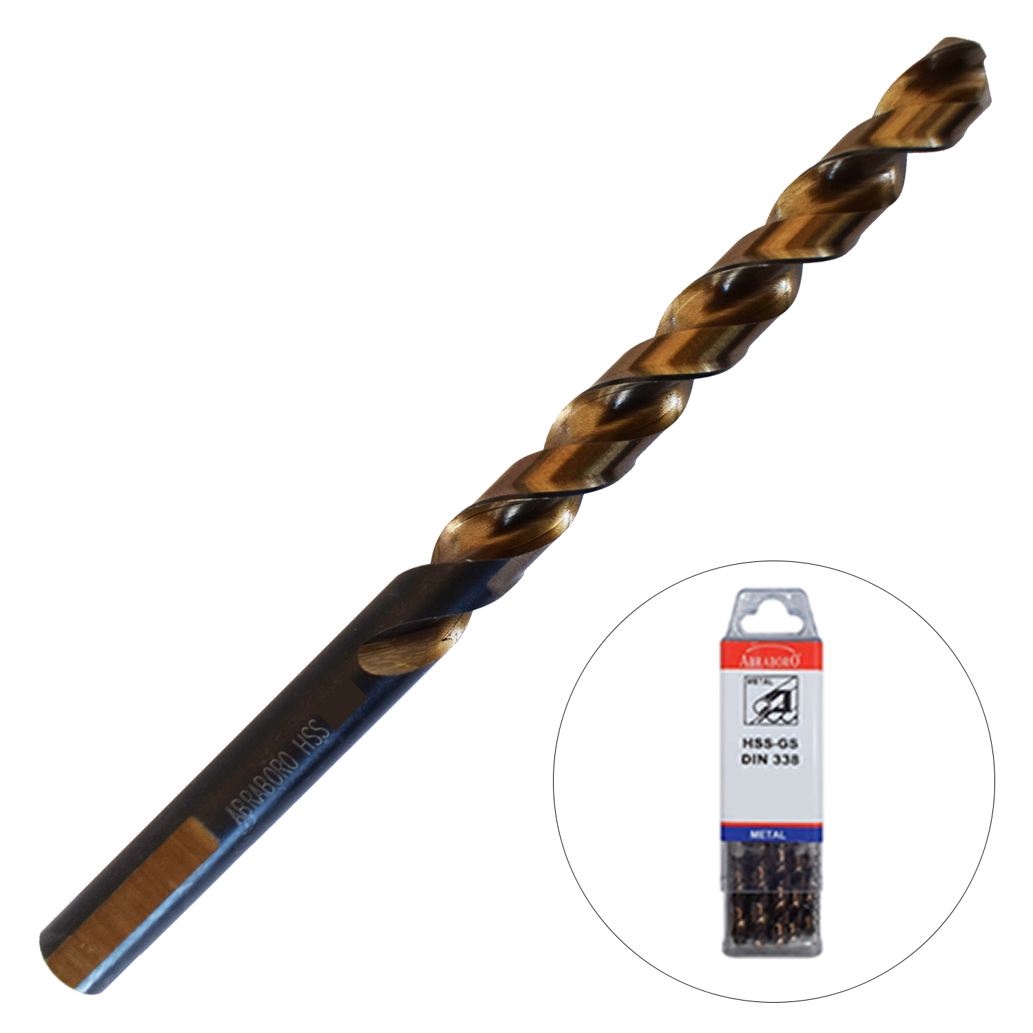 Abraboro 5.5 x 93 / 57 mm MULTISPEED HSS-GS fémfúró háromszög szárral X-Pack, 10 db/csomag termék fő termékképe