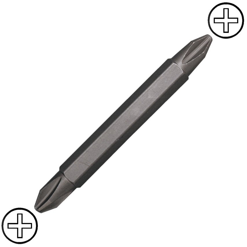 KENNEDY Kereszthornyos No.1 és No.2 kétvégű csavarhúzó bit 1/4" hatszög befogással, 60 mm termék fő termékképe