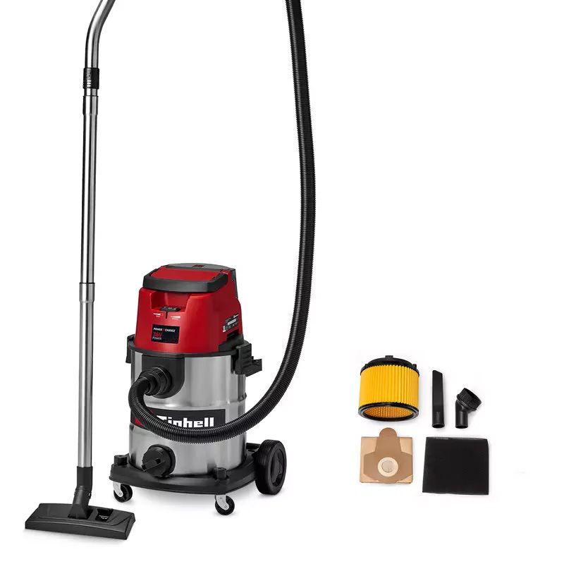 EINHELL TE-VC 36/25 Li S-Solo akkus száraz-nedves porszívó (akku és töltő nélkül, kartonban) termék fő termékképe