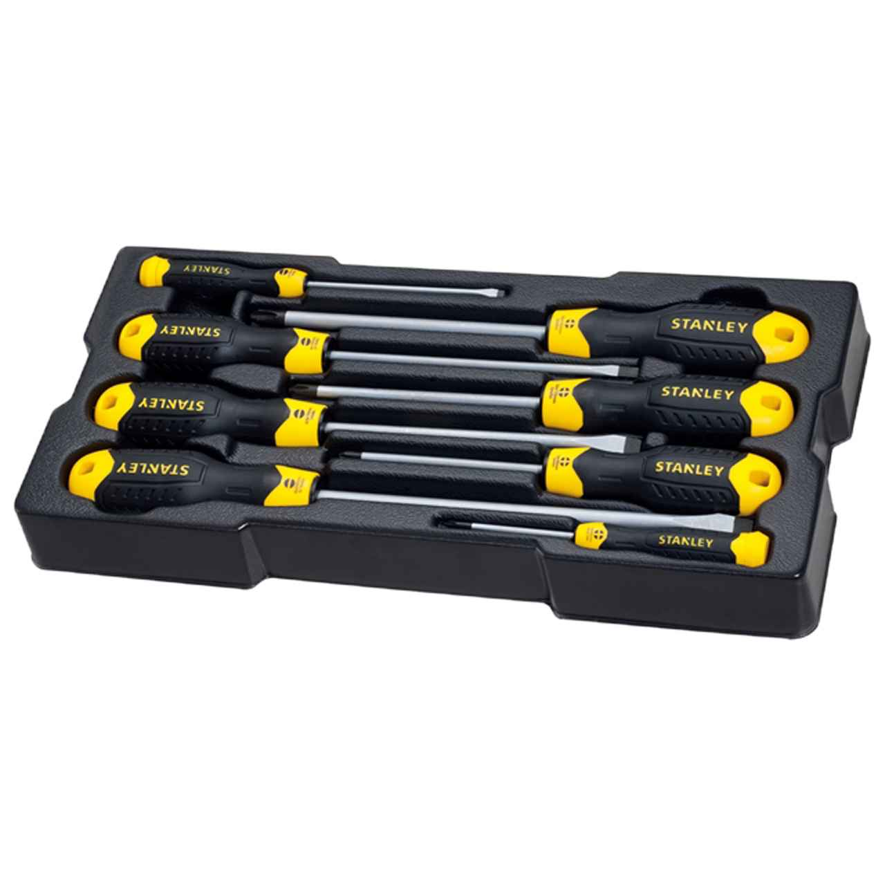 Stanley STMT1-74181 CushionGrip™ csavarhúzó készlet, 8 részes (Transmodule rendszer) termék fő termékképe
