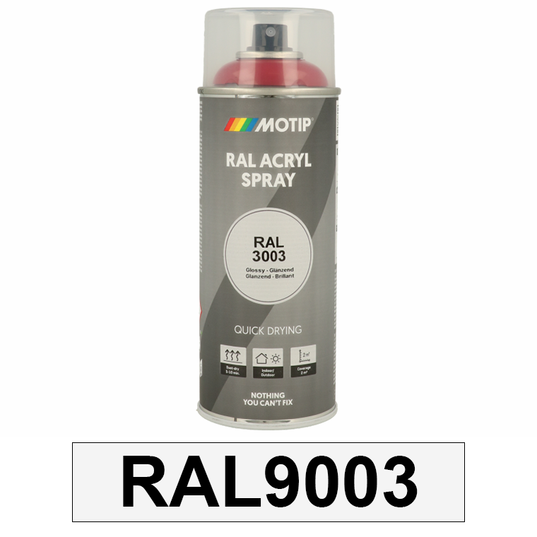 Motip Ipari festék spray, RAL9003, 400 ml termék fő termékképe