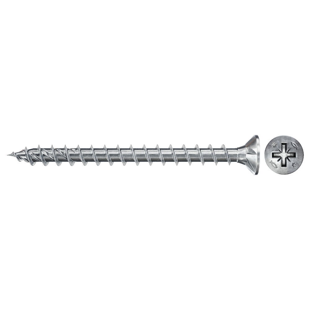 Fischer FPF II CZF 6.0 x 30 BC 500 süllyesztett fejű, kékre horganyzott végigmenetes csavar, PZ behajtással, 500 db/csomag termék fő termékképe