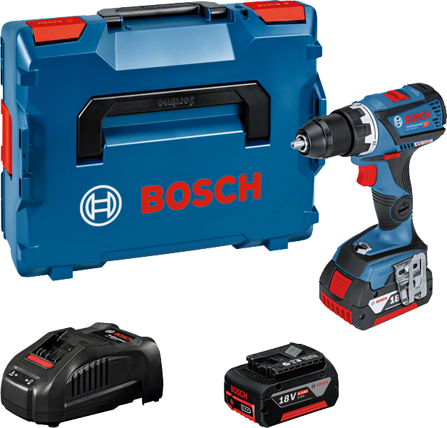 Bosch GSR 18V-60 C akkus szénkefe nélküli fúró-csavarozó (2 x 5.0 Ah Li-ion akkuval, GAL 1880 CV töltővel) termék fő termékképe