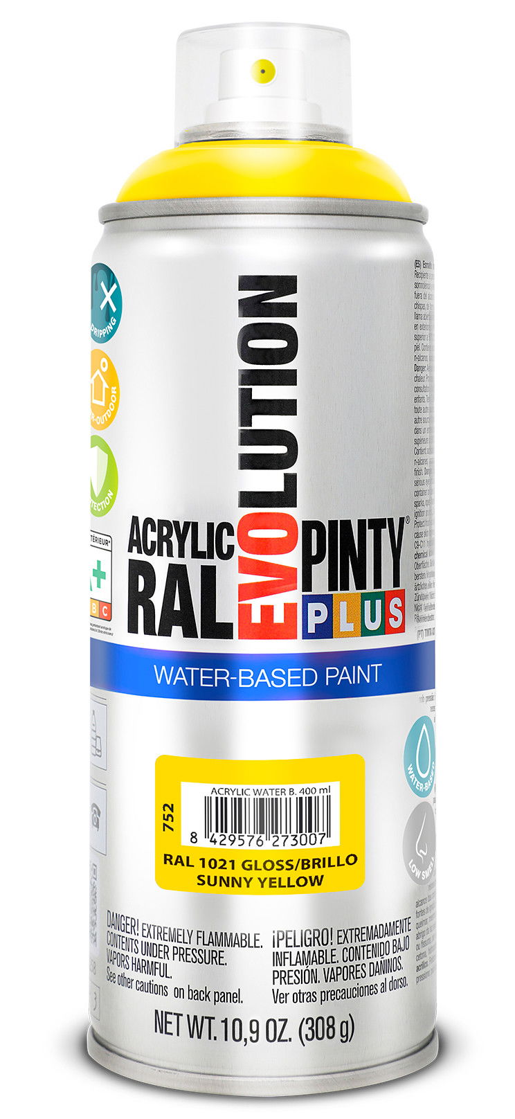 Pinty Plus EVOLUTION vizes bázisú akril festék spray, 400 ml termék fő termékképe