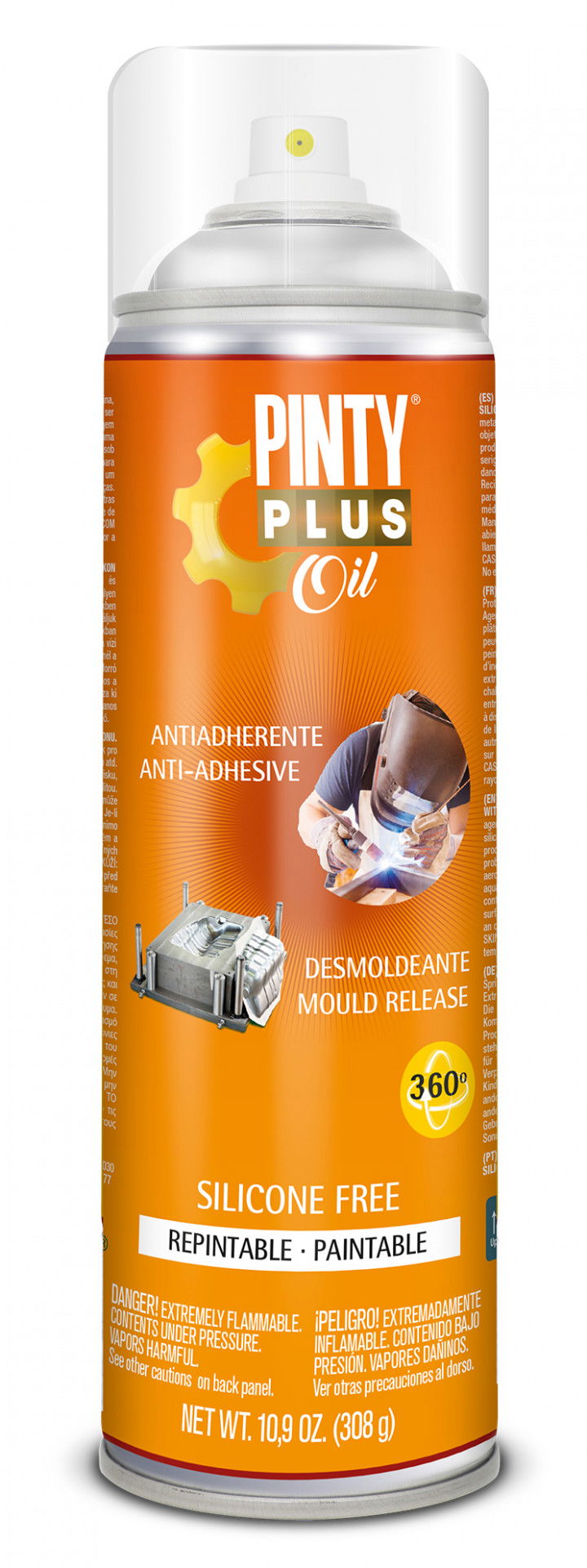 Pinty Plus OIL szilikonmentes formaleválasztó és hegesztő spray, 500 ml termék fő termékképe
