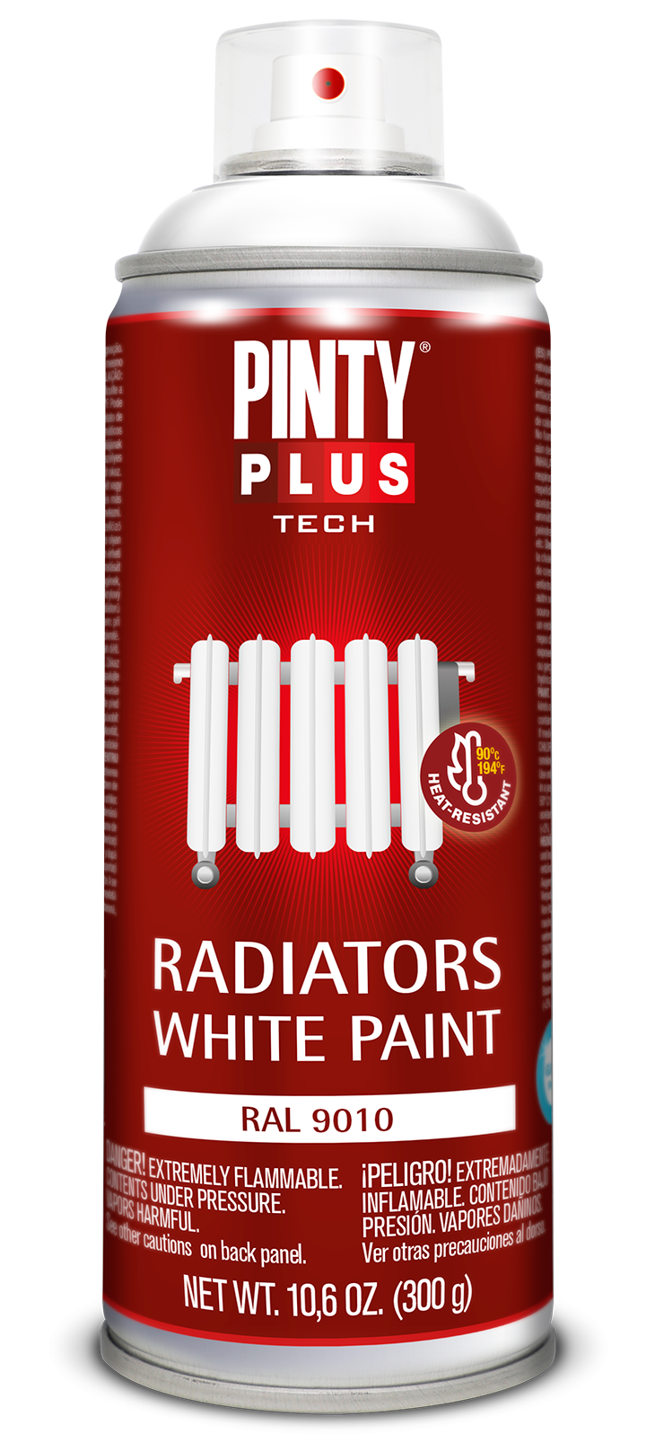 Pinty Plus TECH radiátor festék spray, RAL 9010 fehér, 400 ml termék fő termékképe